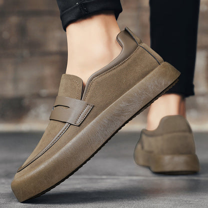 Leder-Suede Loafers